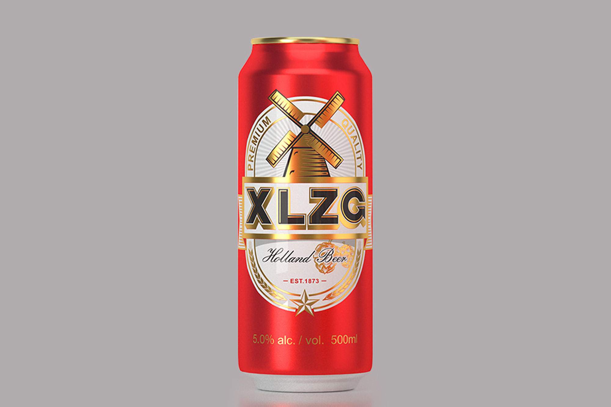 【创四方设计】德牛：XLZG啤酒（福建）